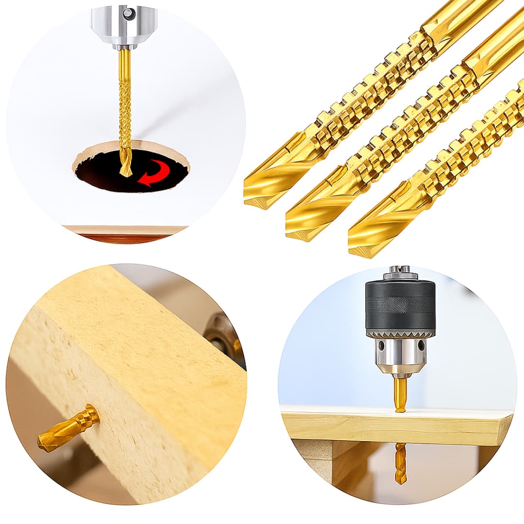 MultiDrill Max® – Set de 12 Brocas Sierra de Titanio- SIII (12)